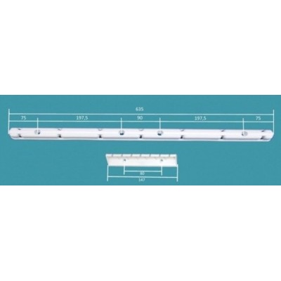 ALDOTRADE Stropní sušák na prádlo Ideal 7 tyčí 130 cm